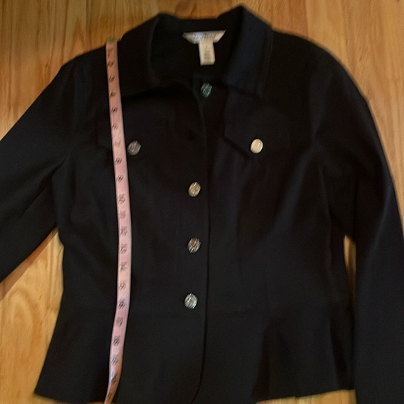 NWOT Dressy Black Jean Jacket, Women’s Size 6 - Picture 5 of 7